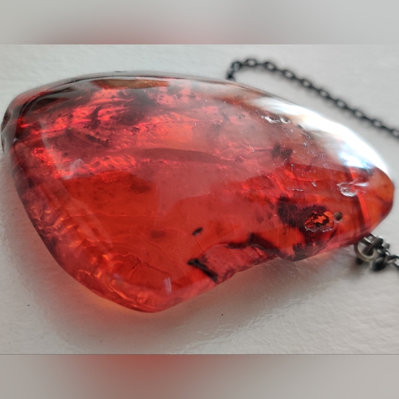 Stunning Natural Baltic Amber Lump Necklace - Picture 8 of 16